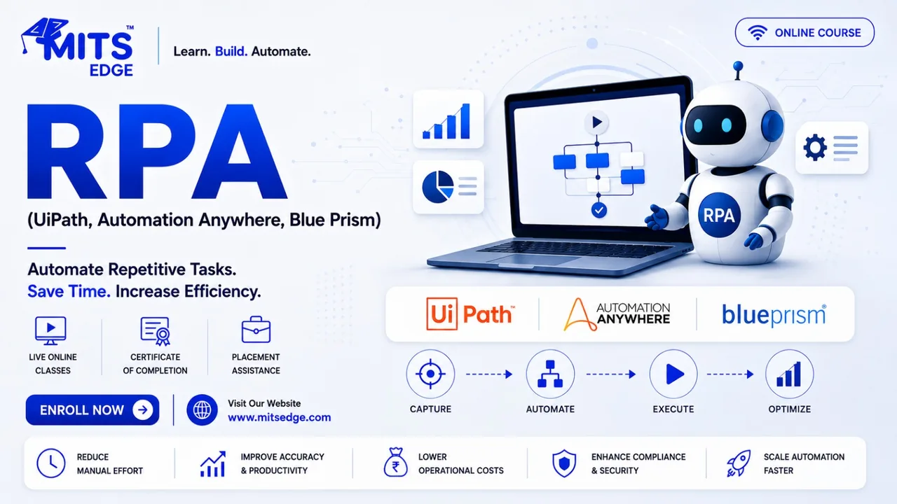 RPA Fundamentals (UiPath, Automation Anywhere, Blue Prism)